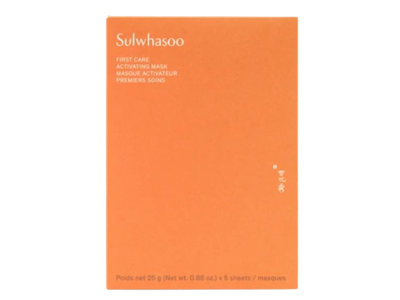Sulwhasoo First Care Activating Mask, 0.88 oz/25 g, 5 Count