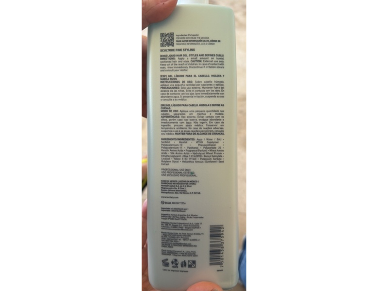 Tec Italy Scultore Fine Liquid Styling Liquid Hair Gel, Sunflower Extract & Wheat Amino Acids, 33.81 fl oz/1L