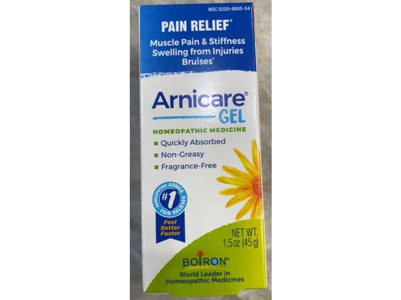 Boiron Pain Relief Arnicare Gel, Fragrance Free, 1.5 oz/45 g