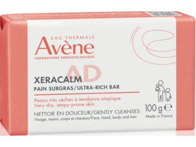 Avene Xeracalm A.D Ultra-Rich Bar, 3.5 oz/100 g
