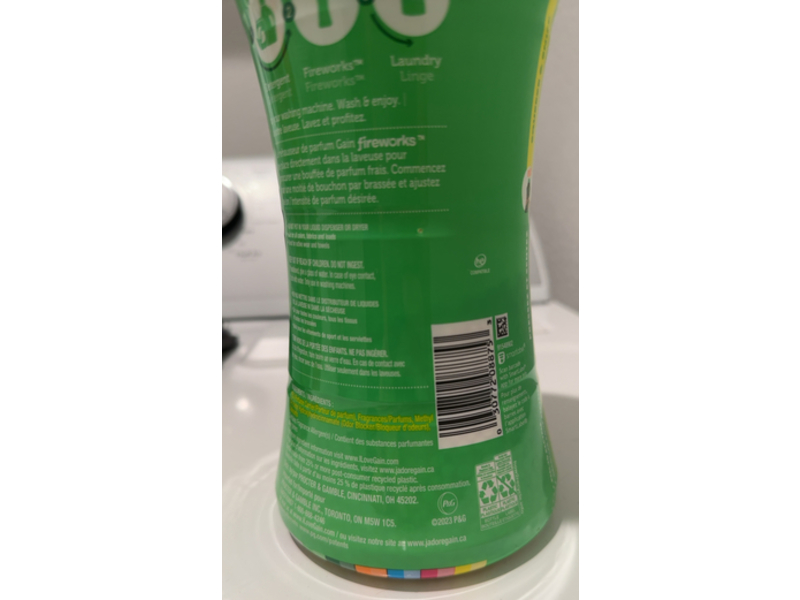 Gain Fireworks In-Wash Scent Booster, Original, 24.0 oz/680 g