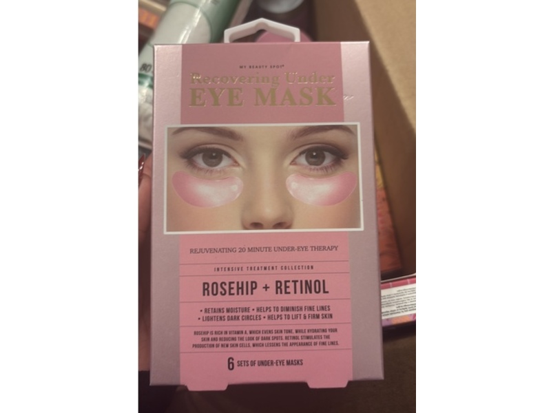 My Beauty Spot Recovering Under Eye Mask, Rosehip + Retinol, 6 Pairs