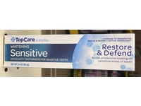 Topcare Whitening Sensitive Anticavity Toothpaste, Restore & Defend, 3.4 oz/96.3 g - thumbnail 2