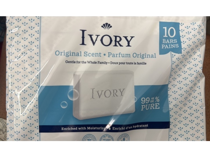 Ivory Bar Soap, Original, 4.0 oz, 10 Count