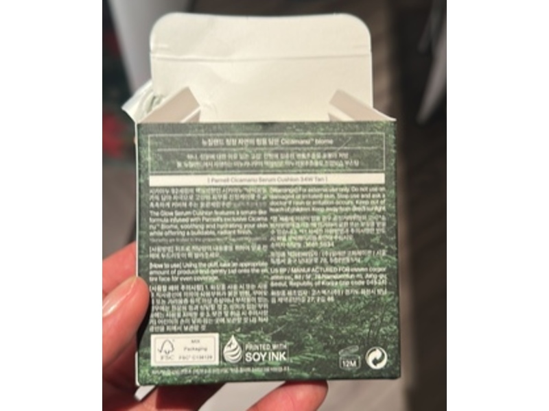 Parnell Cicamanu Serum Cushion Foundation, 34W Tan, 0.52 oz/15 g