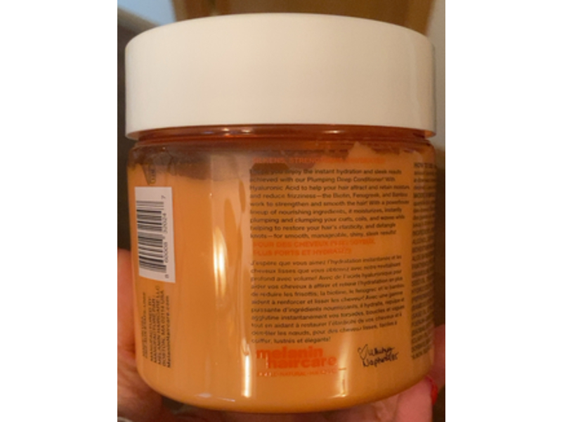 Melanin Haircare Silkening + Strengthening Plumping Deep Conditioner, 14 fl oz/414 mL