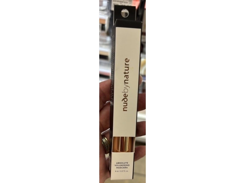 Nude By Nature Absolute Volumizing Mascara, 01 Black, 0.27 fl oz/8 mL