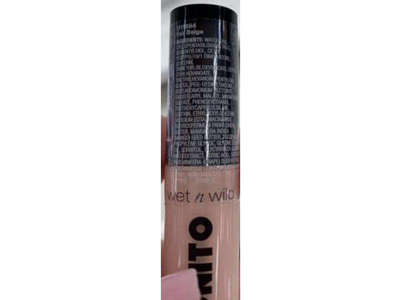 Wet n Wild Megalast Incognito Full Coverage Concealer, Fair Beige, 0.18 oz