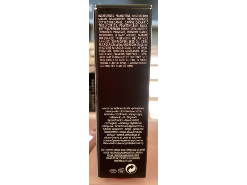 Fenty Beauty By Rihanna Gloss Bomb Cream, Color Drip Lip Cream, Fenty Glow, 0.3 fl oz/9 mL