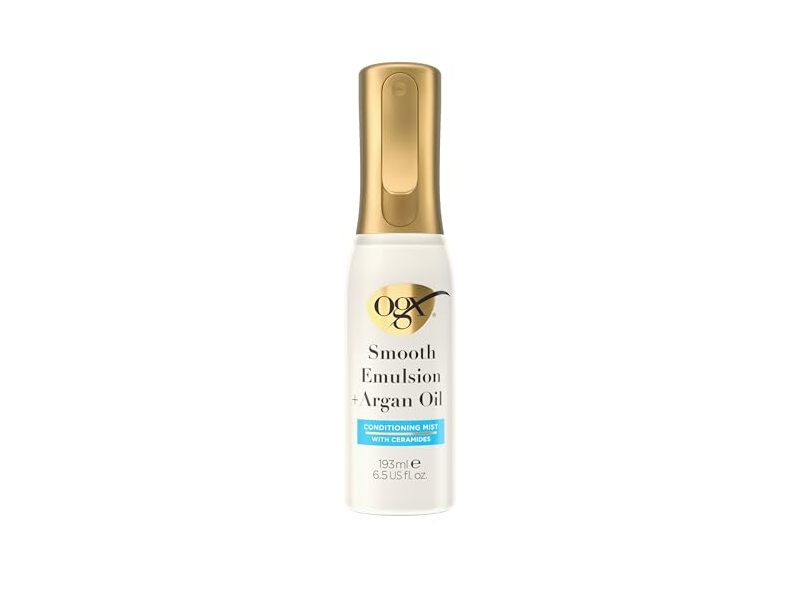 OGX Smooth Emulsion + Argan Oil Conditioning Mist, 6.5 fl oz/193 mL