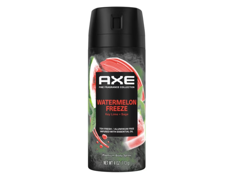 AXE Premium Body Spray, Watermelon Freeze, Key Lime+Sage, 4 oz/113 g