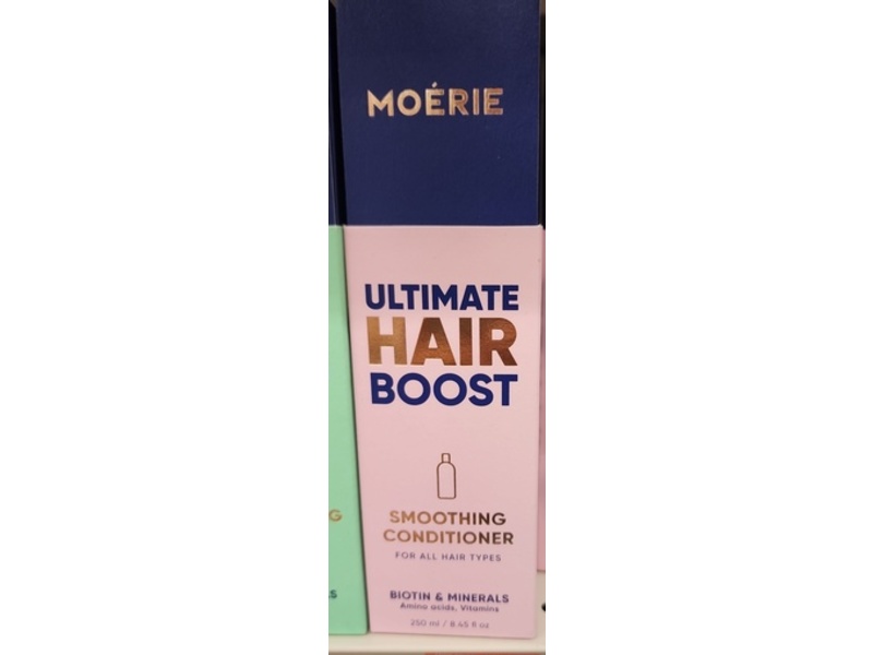 Moerie Ultimate Hair Boost Smoothing Conditioner, Biotin & Minerals, 8.45 fl oz/250 mL