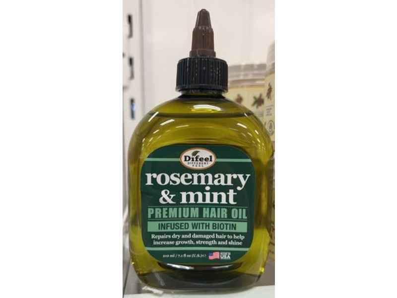 Difeel Rosemary & Mint Premium Hair Oil, 7.1 fl oz/210 mL