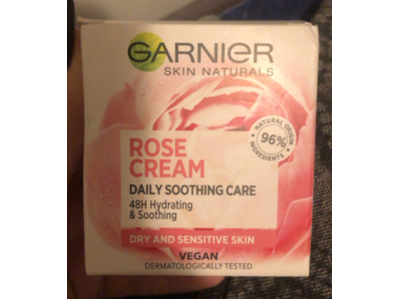Garnier Skin Naturals Daily Soothing Care Cream, Rose, 50 mL
