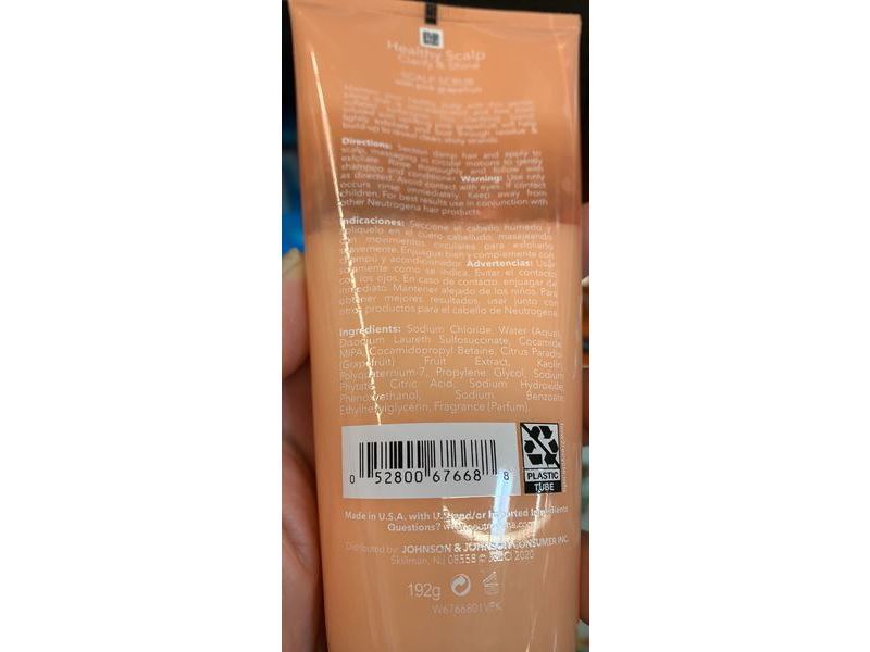 Neutrogena Healthy Scalp Scrub, Pink Grapefruit, 6.8 oz/192 g