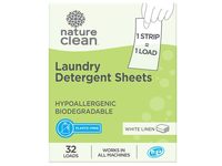 Nature Clean Non-Toxic Laundry Detergent Sheets, White Linen, 32 Loads - Image 2