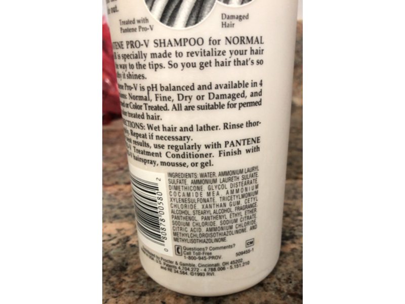 Pantene Pro - V Shampoo Plus Conditioner, Pro - Vitamin, 33.9 fl oz/1 L