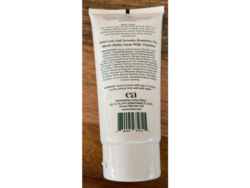 Eva+Avo Moisturizing Leave-In Cream, 6 fl oz/177.4 mL