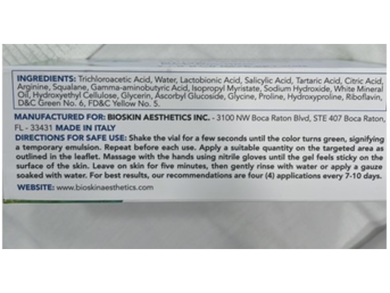 Biorepeel Cl3 Biphasic Technology Biorevitalizing Face Solution, Blue, 1.05 fl oz/30 mL