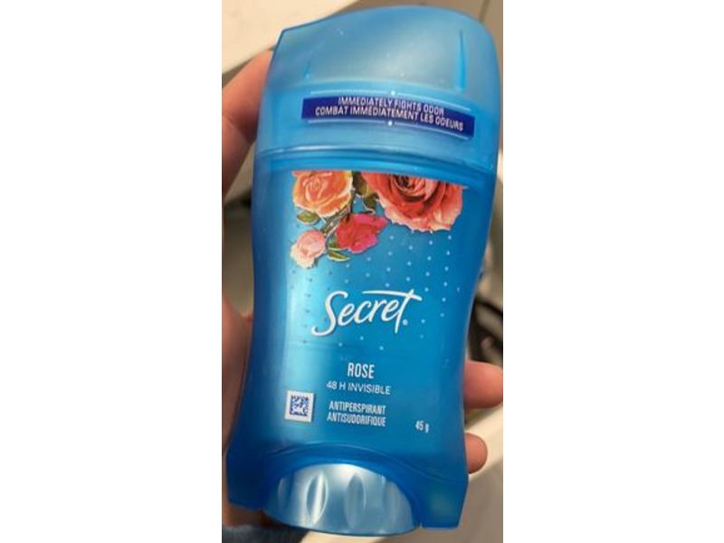 Secret Antiperspirant, Rose, 48 H Invisible, 45 g