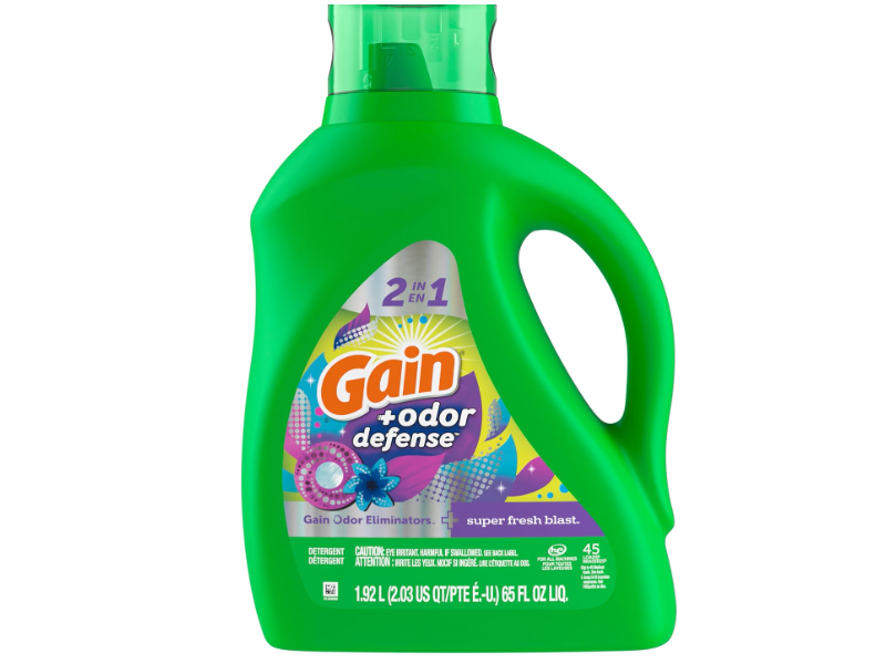 Gain Order Defense Detergent, Super Fresh Blast, 45 Loads, 65 fl oz/1.92 L, Pack Of 2