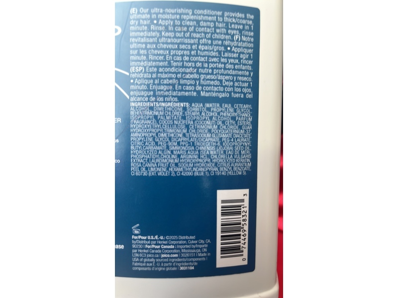 Joico Moisture Recovery Moisturizing Conditioner, 3.7 L