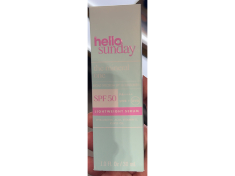 Hello Sunday The Mineral One Lightweight Serum, SPF 50, 1.01 fl oz/30 mL