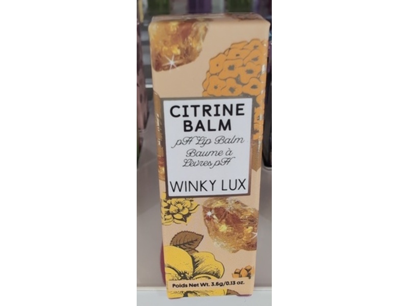 Winky Lux Lip Balm, Citrine, 0.13 oz/3.6 g