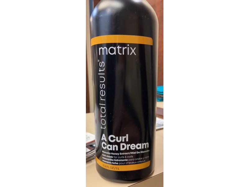 Matrix Total Results A Curl Can Dream Rich Mask, Manuka Honey Extract, 33.8 fl oz/1 L