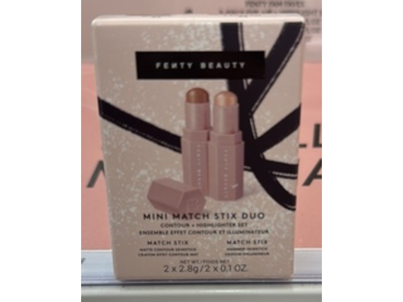 Fenty Beauty Mini Match Stix Duo Contour + Highlighter Set, Light Medium, 0.1 oz/2.8 g