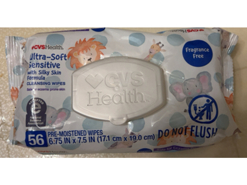 Cvs Health Pre Moistened Wipes, Silky Skin Formula, 56 Count
