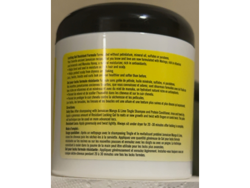 Jamaican Mango & Lime Resistant Formula Locking Gel, Moringa Seed Oil & Manuka Honey, 6 oz/177.44 mL