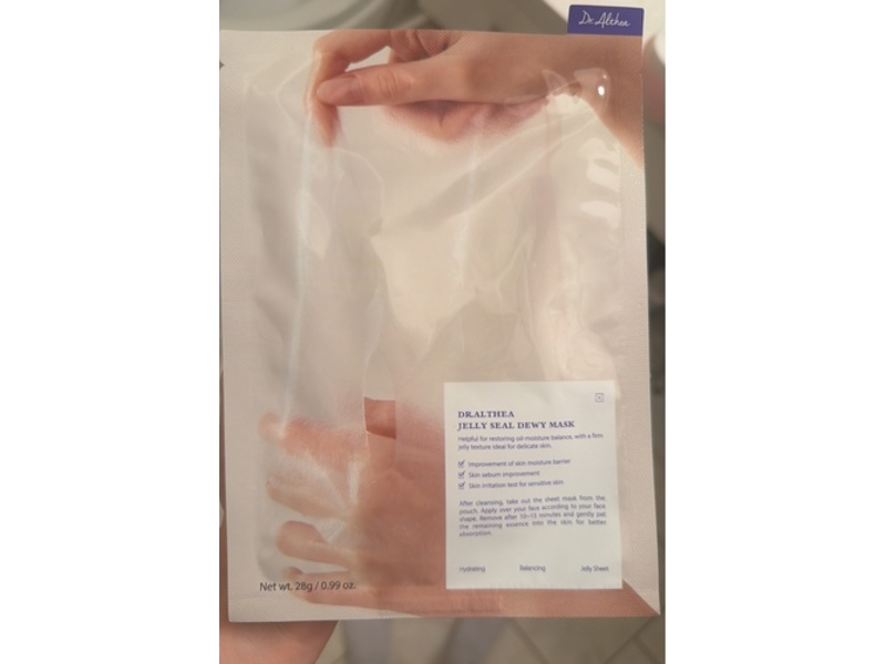 Dr.Althea Jelly Seal Repair Mask, 0.99 oz/28 g, 4 Count