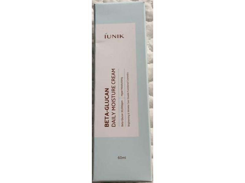 Iunik Beta Glucan Daily Moisture Cream, 60 mL