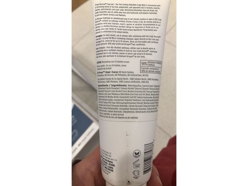 Briogeo Scalp Revival Charcoal + Tea Tree Cooling Hydration Scalp Mask, 6 fl oz/177 mL