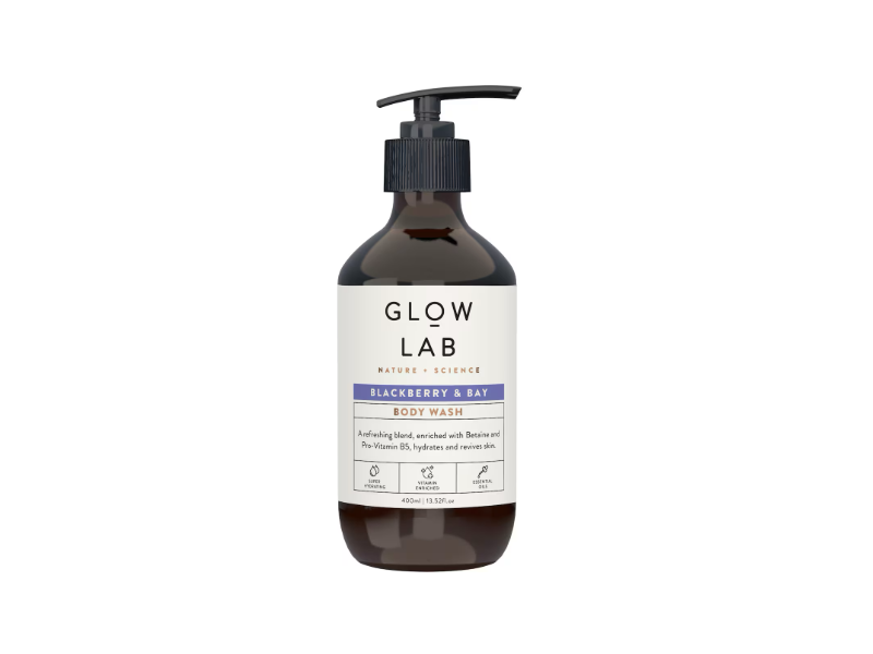Glow Lab Body Wash, Blackberry & Bay, 13.52 fl oz/400 mL
