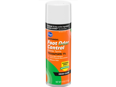 Kroger Antifungal Foot Odor Cobtrol Powder Spray, Tolnaftate 1%, 4 oz/113 g