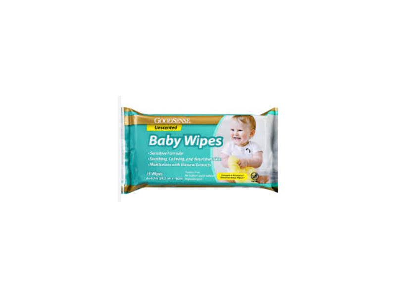GoodSense Baby Wipes, Unscented, 35 Count