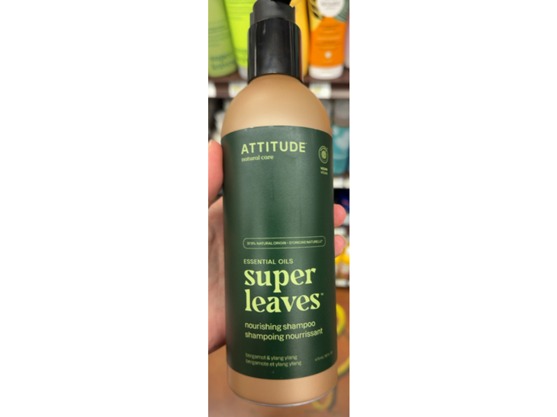 Attitude Super Leaves Nourishing Shampoo, Bergamot & Ylang Ylang, 16 fl oz/473 mL