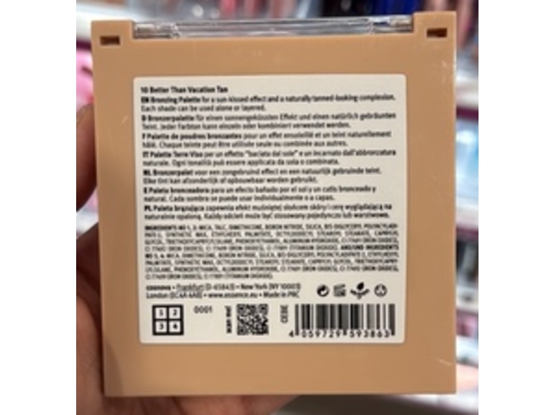Essence Matte Bronzing Palette, Sun Club, 0.63 oz/18 g