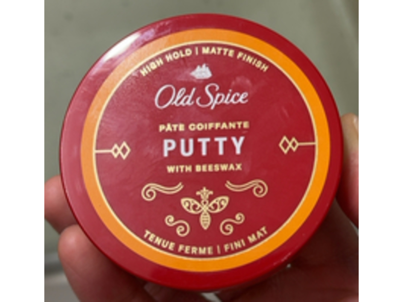 Old Spice High Hold Matte Finish Putty, Beewax, 2.2 oz