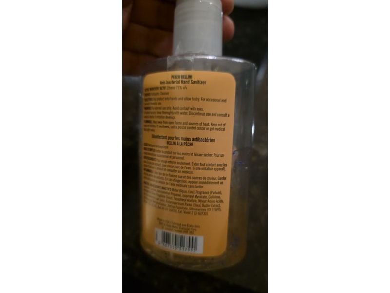 Bath & Body Works Anti-Bacterial Hand Gel, Peach Bellini, 7.6 fl oz/225 mL