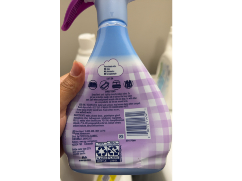 Febreze Fabric Refresher, Southern Lilac Mornings, 14.8 fl oz/438 mL