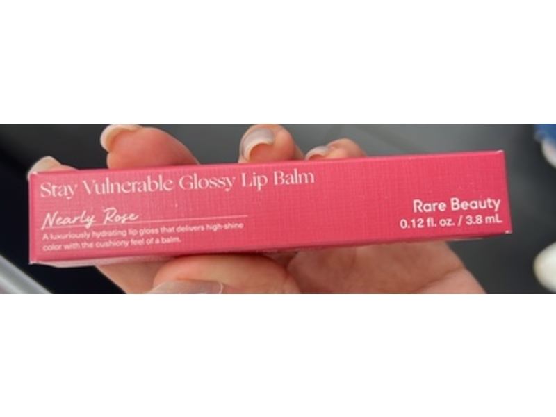 Rare Beauty Stay Vulnerable Glossy Lip Balm, Nearly Rose, 0.12 fl oz/3.8 mL