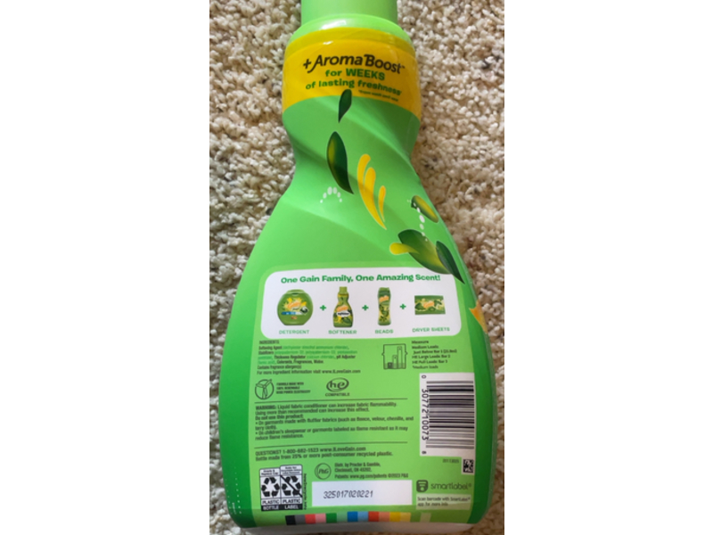 Gain Ultra Fabric Softener, Original, 48 Loads, 35 fl oz 1.05 L