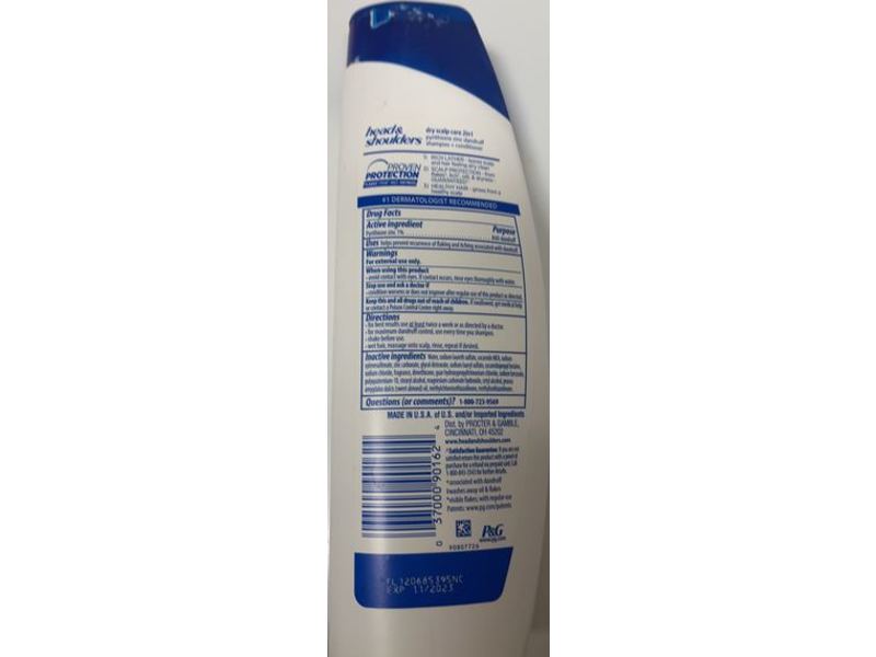 Head & Shoulders Dry Scalp Care 2 in 1 Shampoo + Conditioner, Almond Oil, 8.45 fl oz/250 mL