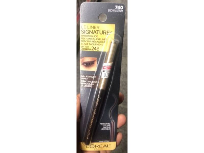 L'Oreal Paris Le Liner Signature Eyeliner, Waterproof, Brown Denim, 0.11 oz