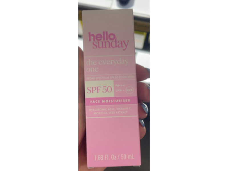 Hello Sunday The Everyday One Face Moisturiser, SPF 50 PA++++, 1.69 fl oz/50 mL