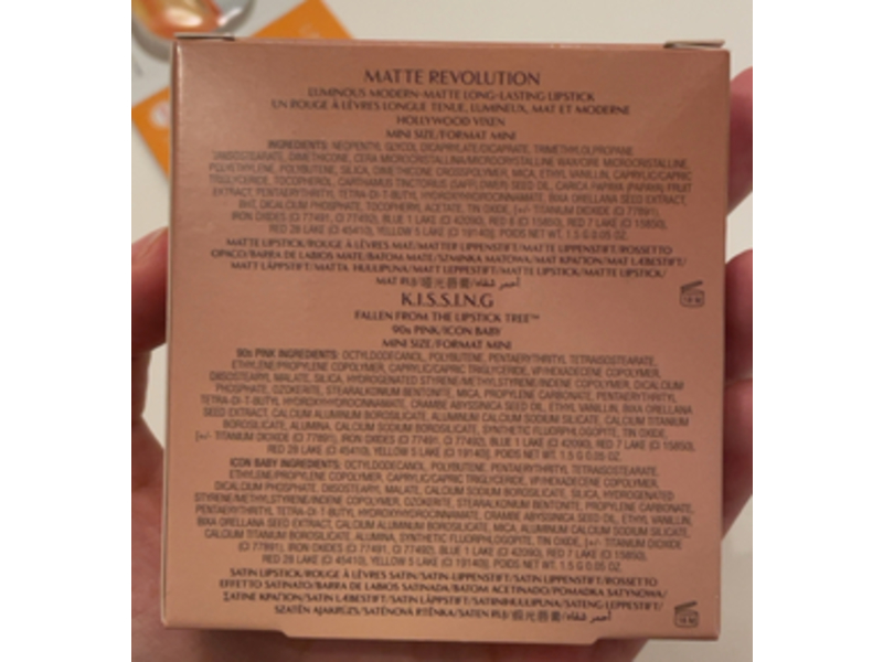 Charlotte Tilbury's Iconic Hollywood Lip Trio, Icon Baby + Hollywood Vixen + 90s Pink, 0.05 oz/1.5 g