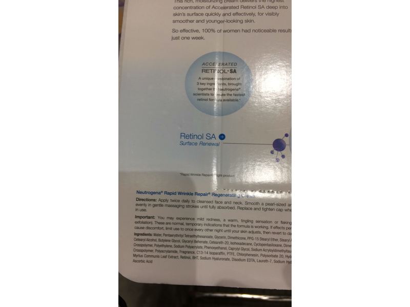 Neutrogena Rapid Wrinkle Repair Regenerating Cream, 1.7 ounce